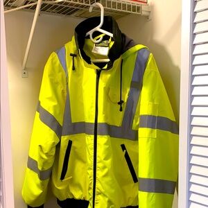 High-Visibility Yellow and Black Jacket